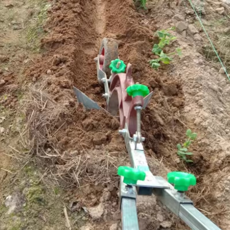 Manual Hand-Pushed Plow for Soil Loosening & Weeding - Image 2