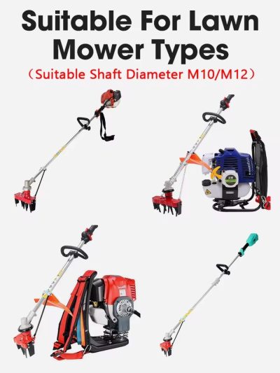 2-in-1 Weeding Wheel Head – Grass Remover Tool Attachment