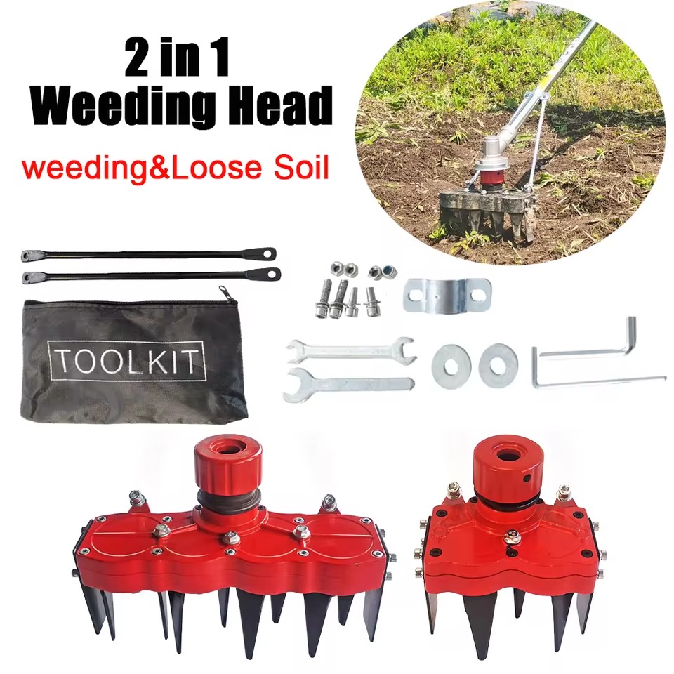 2-in-1 Weeding Wheel Head – Grass Remover Tool Attachment - Image 2